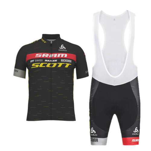 Men's Cycling Jersey Set Cycling Kit Bicycle Jersey Rear Pocket Bike Bib Shorts - Picture 34 of 59