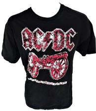 Large AC/DC For Those About to Rock Black T Shirt Cannon Adult L