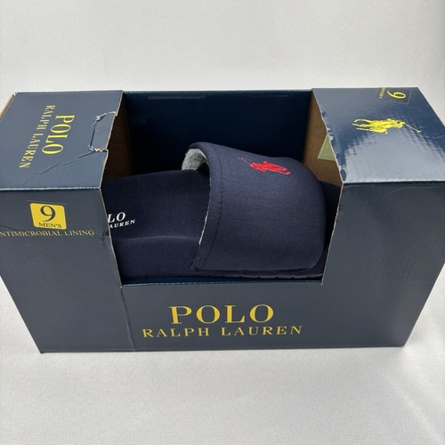 Polo Ralph Lauren Men's Hendrick Slippers- Navy With Red Polo Size 9 - 第 6/6 張圖片