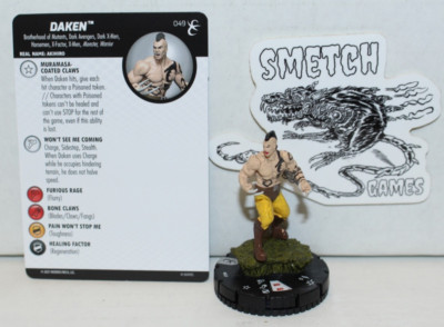XRF 049 Daken Rare Figure - Marvel Heroclix X-Men Rise & Fall 2021