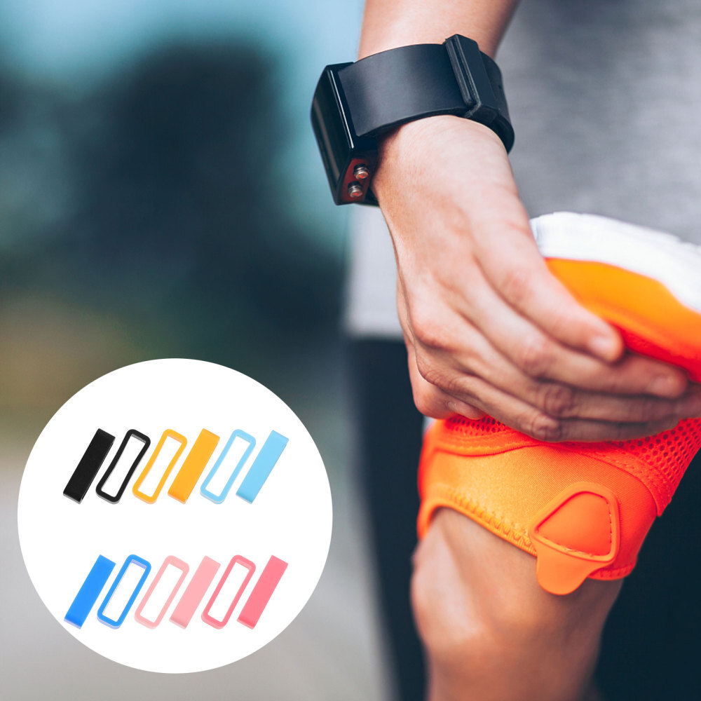 12 Pcs Silicone Watch Rings Band Loop Replacement Bands Fastener