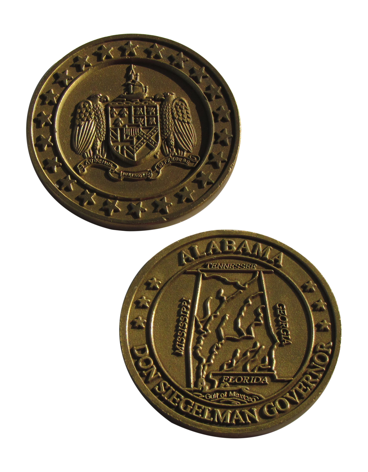 Alabama Don Siegelman Governor Challenge Coin