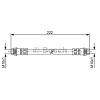 Bosch Bremsschlauch Hinten Rechts FüR Peugeot 206 CC SchräGheck 206+