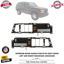 Front Interior Door Handle Set For 1988-1994 Chevy GMC C1500 K1500 Chrome Lever