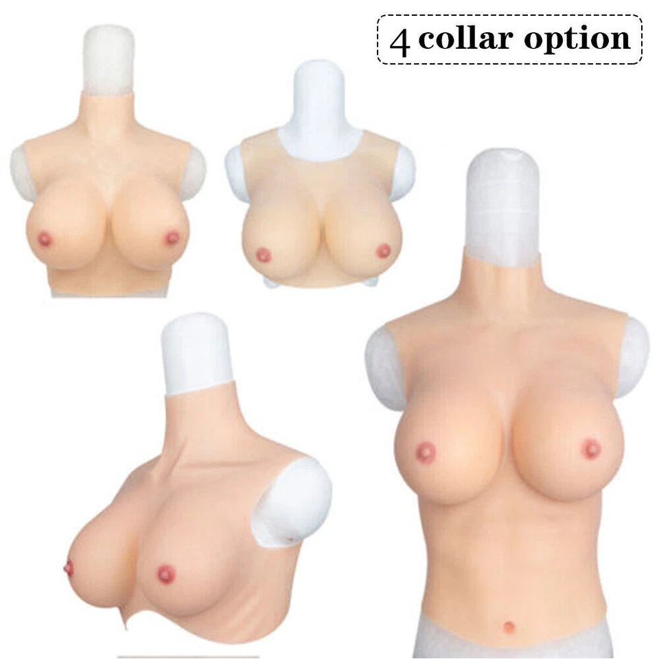 Travesti de silicona formas de pecho placas de pecho drag queen tetas falsas copa B Foto 3 de 4