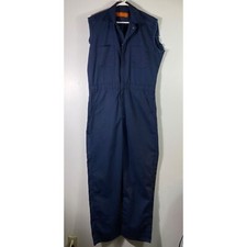 Mens Vintage Red Kap Cut Off Sleeve Coveralls Navy 42-LN Made in USA