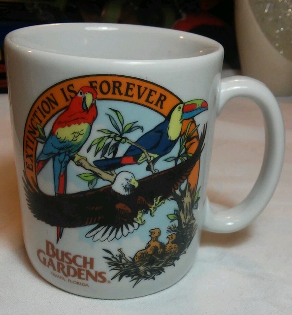 Vintage Busch Gardens Tampa Florida Extinction is Forever Souvenir