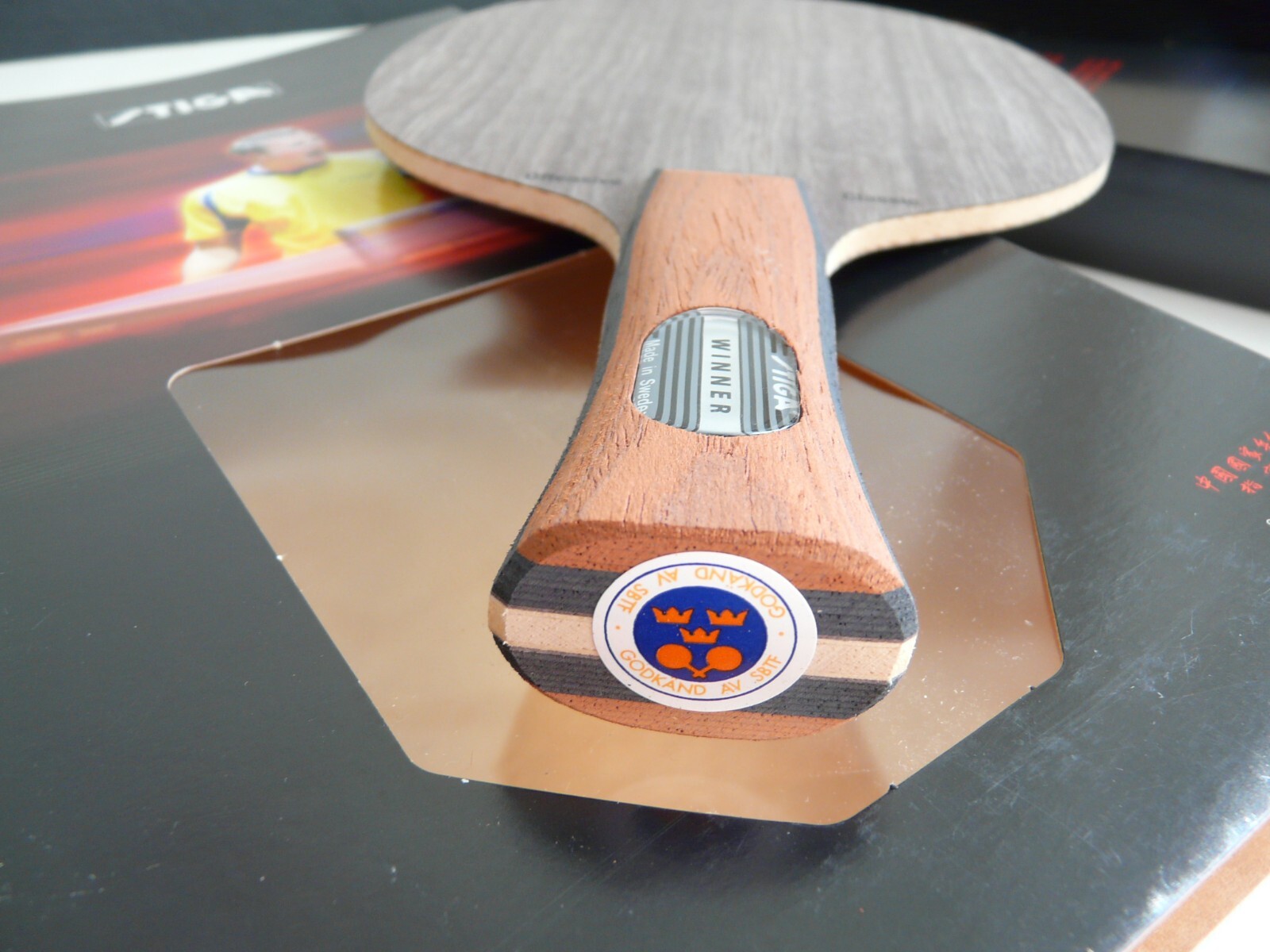 Raquette De Tennis De Table Stiga Offensive Wood Stellan Bengtsson - 85g, Modèle Rare Et Neuf