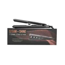 Steam & Shine 1" Ceramic Steam Flat Iron in Gray