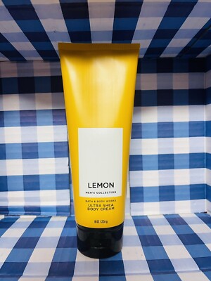 New Bath Body Works Mens LEMON Men s Signature Collection Ultra Shea Body Cream