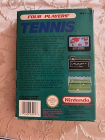 FOUR PLAYERS' TENNIS, NINTENDO NES VERSIONE UK PAL A COMPLETO