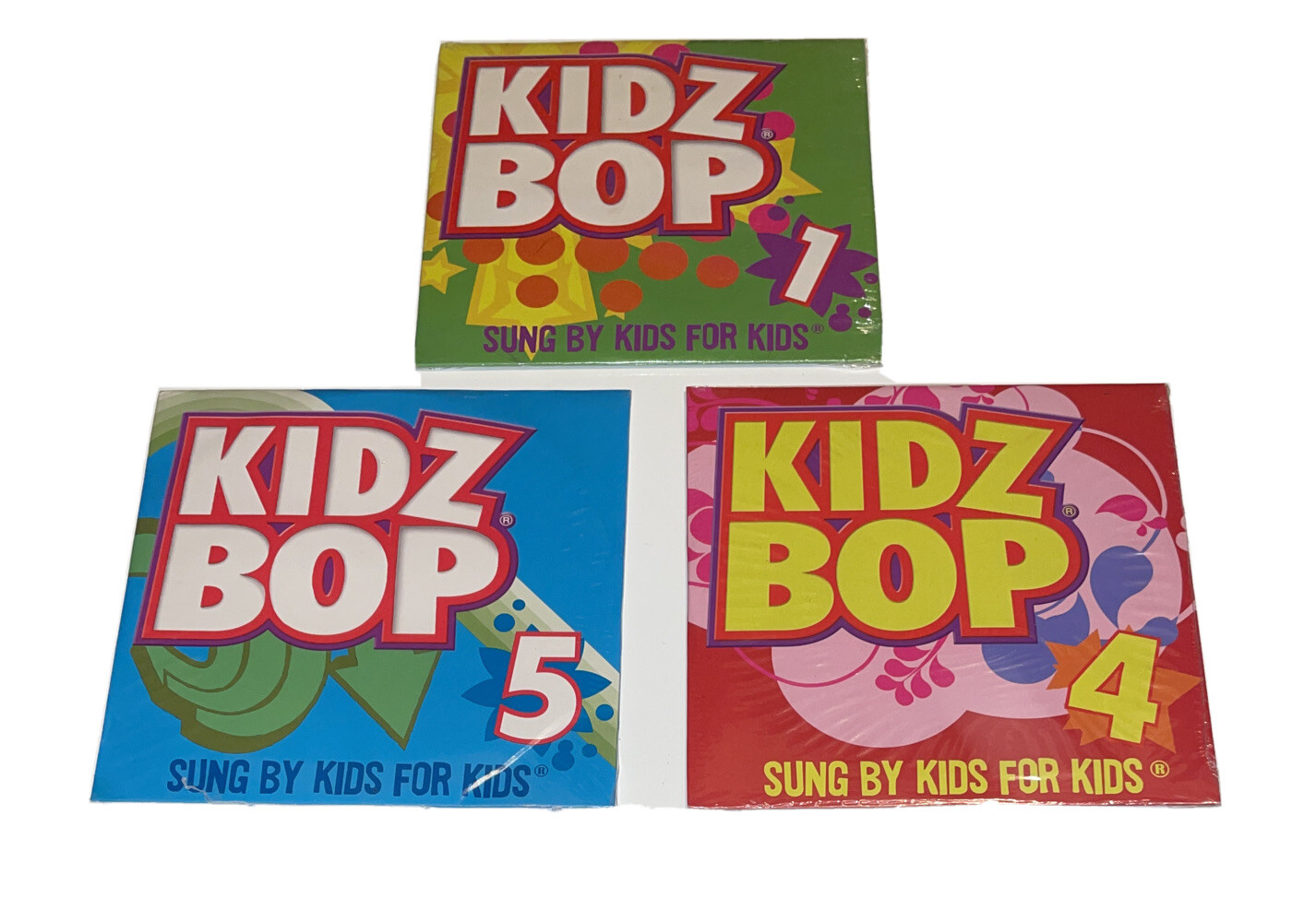 Kidz Bop 1, 4 & 5 - McDonald's Happy Meal (CD, 2009) New Sealed.  Bundle Of 3