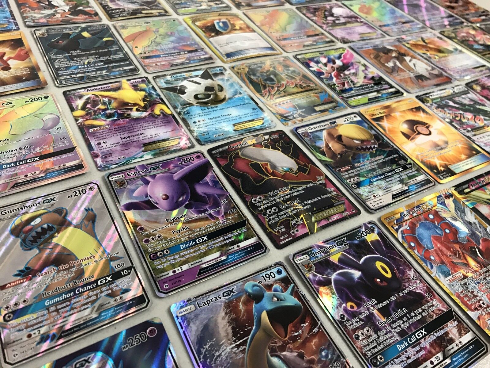 Pokemon TCG : 100 Card LOT Rare, COM/UNC, Holo & Guaranteed EX, MEGA OR  Full Art