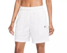 NWT Nike Women's Swoosh Fly WHITE Basketball Shorts CU4573 SIZE XL