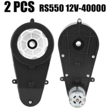 2PCS 12V 40000RPM RS550 Elektromotor Getriebe Kinder Auto Spielzeug Ersatz