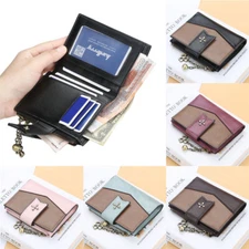 Womens Leather Wallets Small Clutch Coin Pocket Bifold Card Holder Handbag Gifts