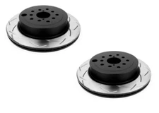 DBA T3 4000 Series Slotted Brake Rotors Rear Pair for 08-17 Subaru WRX STI NEW