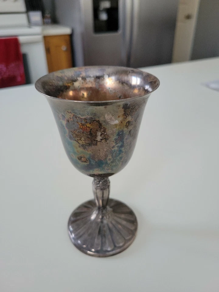 Винные кубки International Silver Co. чашка для вина с узором дикая роза мериден - Изображение 2 из 4