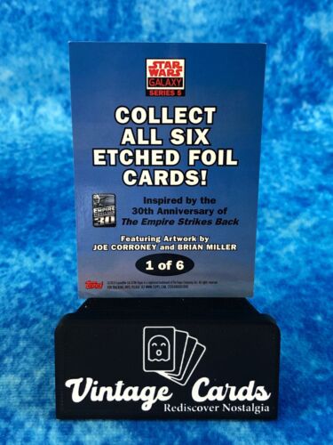 Star Wars Galaxy: Series 5 #1of6 Young Solo Etched Foil SINGLE Card - Picture 2 of 2