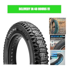 26 x 4.0 Fat Bike Tire Heavy Duty Folding Knobby All-Terrain Black