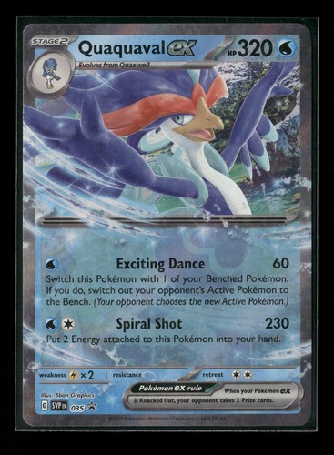 Pokemon – Quaquaval Ex SVP 035 – Black Star Promo – Holo – Einzelkarte – Sammelkarte
