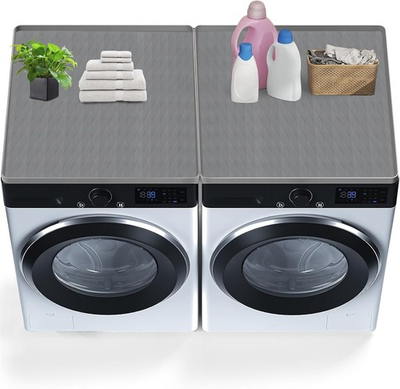 #ad 2PCS 27x27 Silicone Washer Dryer Top Protector Mat Waterproof Non Slip $62.11