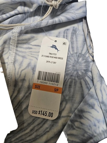 Tommy Bahama Maxi Dress Womens S Blue Printed Faux Wrap Sleeveless Modal V-neck - Picture 8 of 8