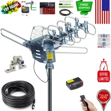 NEXTGEN Ready PBD Outdoor Amplified HDTV Antenna - 150 Mile Range & Dual Outputs