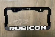 Jeep Rubicon 3d Acrylic License Plate Frame White Letters Jeep Rubicon 3d Acrylic License Plate Frame White Letters