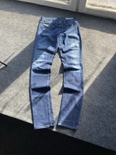 Opium Punk Diesel Blue Womens Jeans Livier Super Slim Jegging Low Waist 26 Size