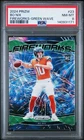 2024 PANINI PRIZM FIREWORKS GREEN WAVE #23 BO NIX ROOKIE RC PSA 8