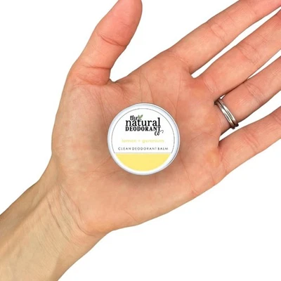 ‎THE NATURAL DEODORANT CO The Natural Deodorant Co. Mini/Sample Size 10g, Lemon & Geranium Clean Deo Balm
