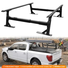 Adjustable Height Truck Ladder Rack For Ford F150ramchevy Silverado 800lb Load