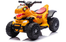 12V Dinosaur Ride-On ATV for Kids, Electric 4 Wheeler Quad Car w/ MUSIC,BT  LED
