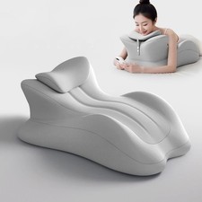 Memory Foam Wedge Pillow Ergonomic Multi-Position Prone Reading Bed Cushion