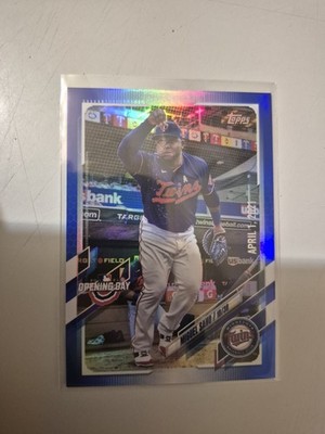 2021 Topps Opening Day Miguel Sano Blue Foil Parallel #169 MLB Baseball 
