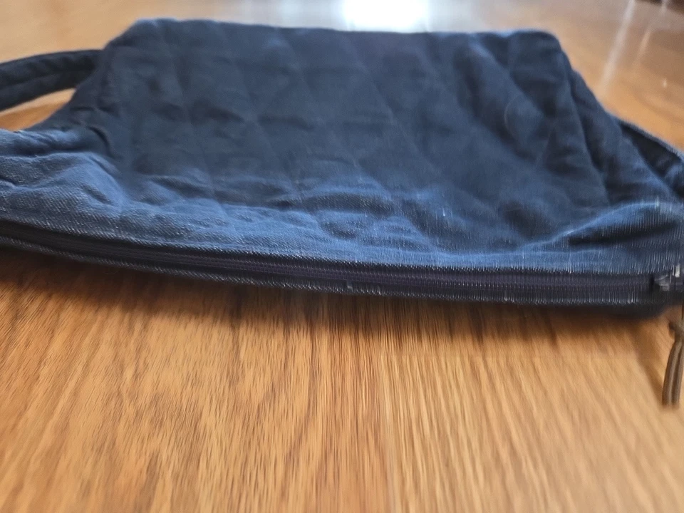 BLUE JEAN WOMEN'S CROSSBODY/SHOULDER PURSE BAG PAISLEY BLUE GOLD DESIGN 💙 - Image 4 of 4