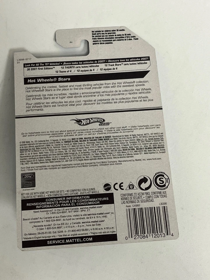 Ford Thunderbolt 2007 Hot Wheels 143 All Stars variante blanca blanco 5 radios A123 Foto 2 de 2