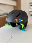 Giro Launch Snow Ski Helmet Youth Extra Small Matte Midnight Neon Lights