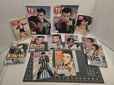 Lot 12 TV Guide Elvis Presley Collector Magazines 1997 & 2001 Hologram Covers