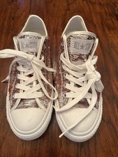 Converse Chucks All Star Classic Sneaker  Gr. 38 silber Pailletten neu