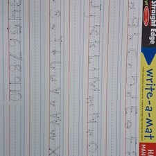 Melissa  Doug Write-a-Mat Handwriting Practice Alphabet Letters Mat