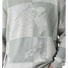 Vintage Carmel Golfer Colorblock Knit Sweater Mens Size XL