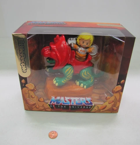 New Little People Collector Edition Masters Of Universe  He-Man Battle Cat NIB