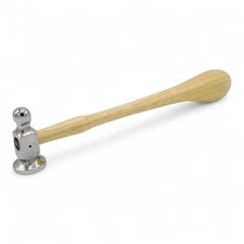 Jeweler’s Chasing Hammer with Wooden Handle – Metalworking & Jewelry Making Tool