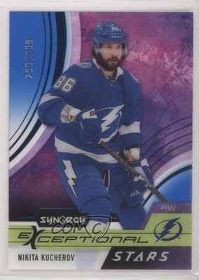 2021 Upper Deck Synergy Exceptional Stars Blue /299 Nikita Kucherov #ES-KU z6b