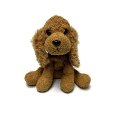 Vintage Russ Berrie DUDLEY Dog Luv Pets Bean Bag Plush 5” Spaniel