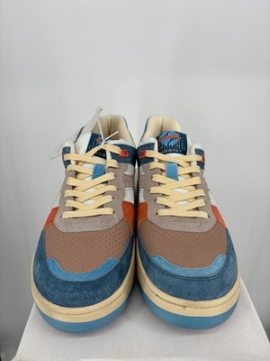 Diadora Tourney Italia Lace Up Mens Blue Brown Orange