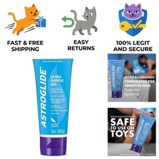 Silky Smooth, Glycerin-Free Gel Lube - Hypoallergenic Travel Size 3 Oz