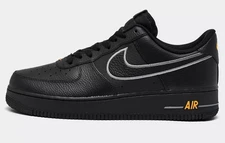 IB7677/001 Men's Nike Air Force 1 '07 SE Casual Shoes BLK ORANGE US SZS 7-14 NIB